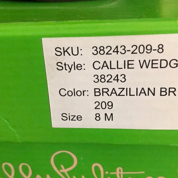 Gorgeous Lilly wedges. Leather upper/wooden heel 8 - Picture 4 of 4